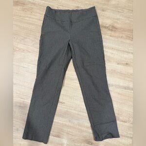 Tribal Brown and Black Plaid Pull on Ankle Pant